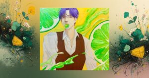 初めての色紙イラスト（AC00005）で、水分量と下地の大切さを学ぶ