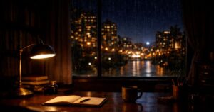 【60分集中】深夜の書斎と静かな雨音（ピアノジャズMIX）