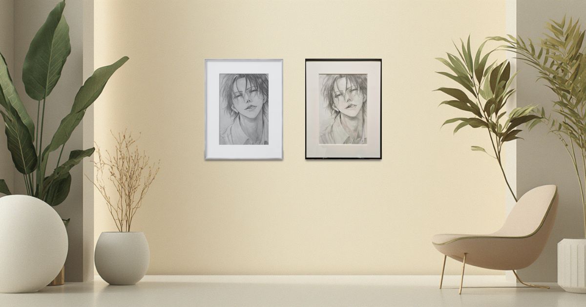 鉛筆画『ほどける前』がPixivBOOTHに追加されました