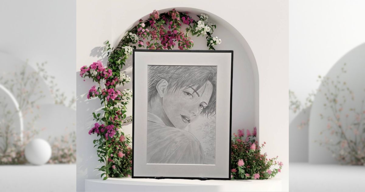 鉛筆画「ほどける距離」を公開しました